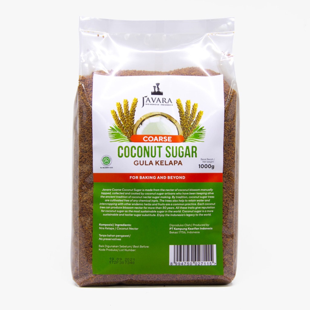 

Javara - Coconut Sugar Coarse (Gula Kelapa) - 1000 gr