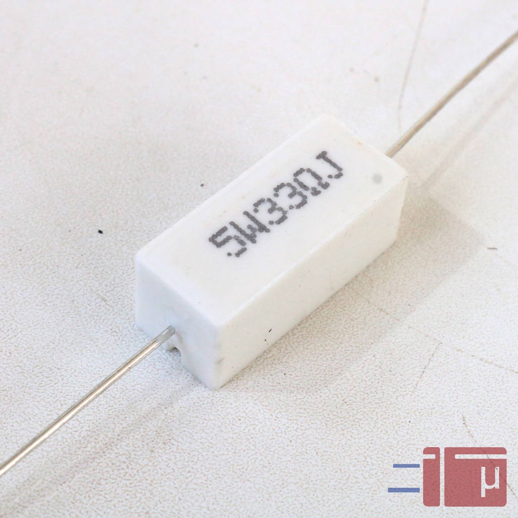 Resistor Kapur 33R 33 Ohm 5W Taiwan Kaki Tembaga