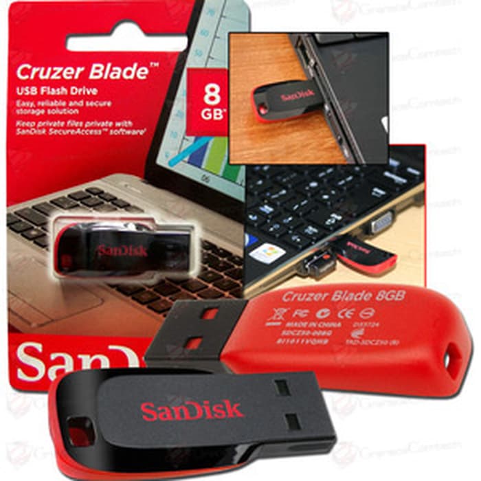 SanDisk Cruzer Blade CZ50 USB Flash Drive - 2.4.8.16.32.64GB