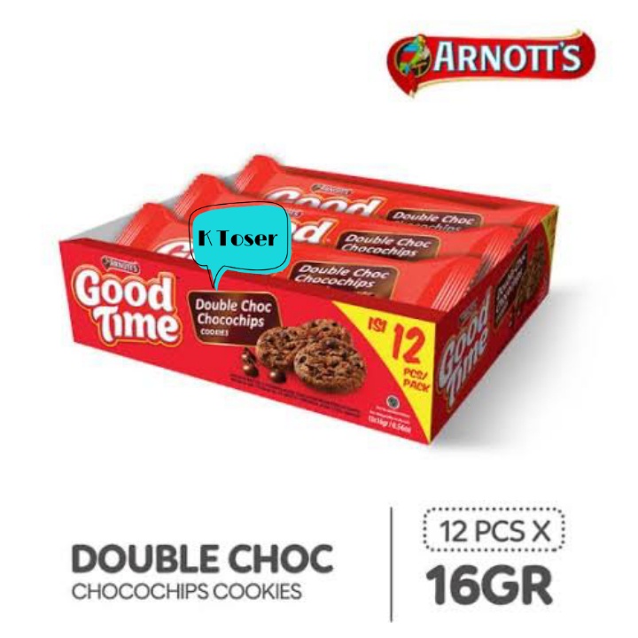 

GOOD TIME DOUBLE CHOCOCHIPS 1 Kotak Isi 12 Pack