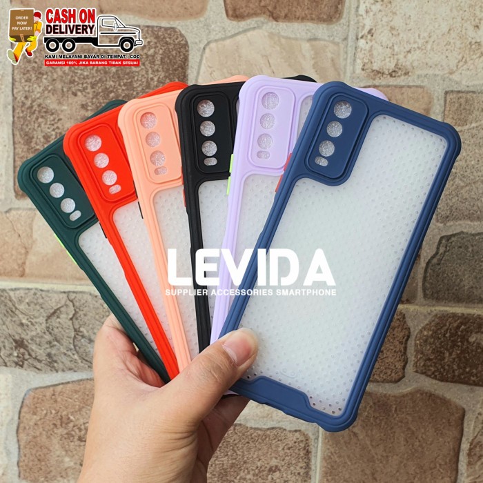 CASE VIVO Y12S CASE JARING CASE AERO MACARON SOFT CASE VIVO Y12S BISA COD