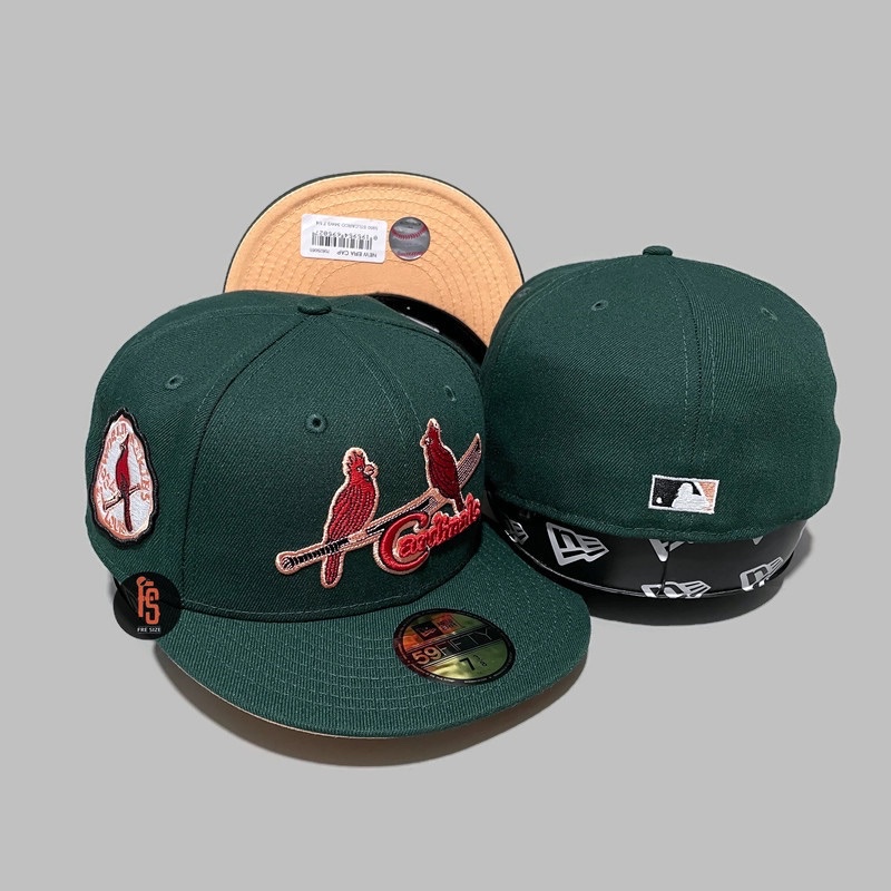 TOPI NEW ERA ORIGINAL 5950 WS 1934 SAINT LOUIS CARDINALS R GREEN UV PEACH