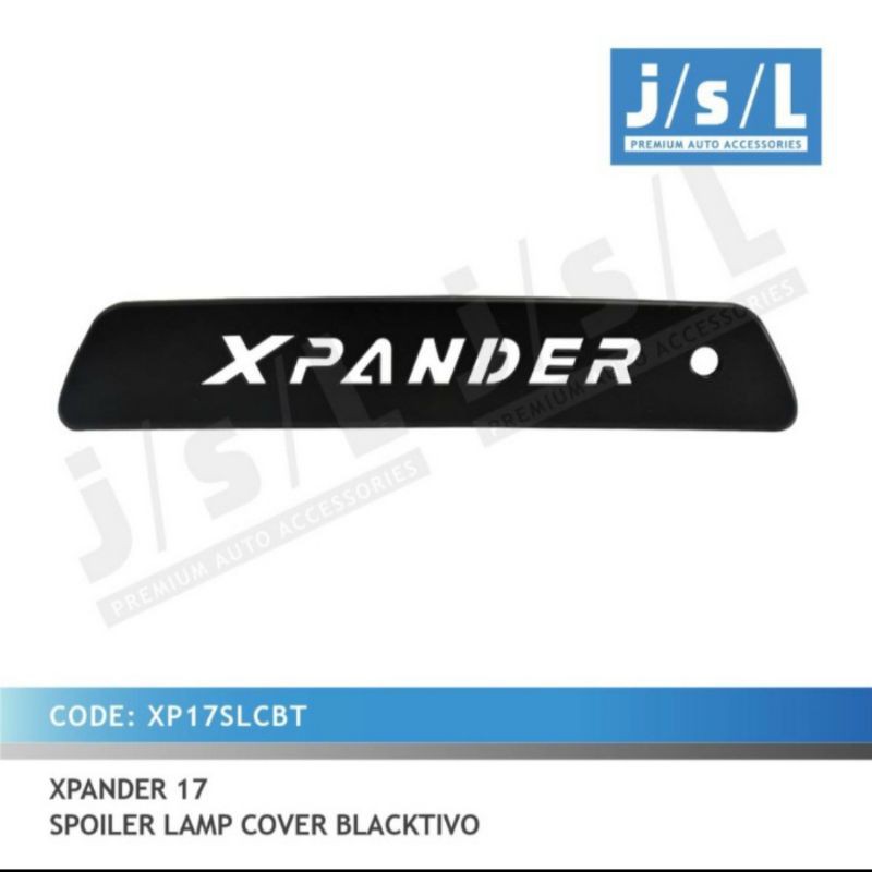 cover spoiler lamp Xpander cover lampu spoiler Xpander Hitam Chrome jsl