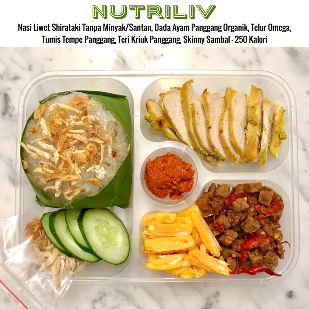 

Nutriliv Skinny Nasi Liwet Shirataki Oil-Free Ayam Bakar Organik