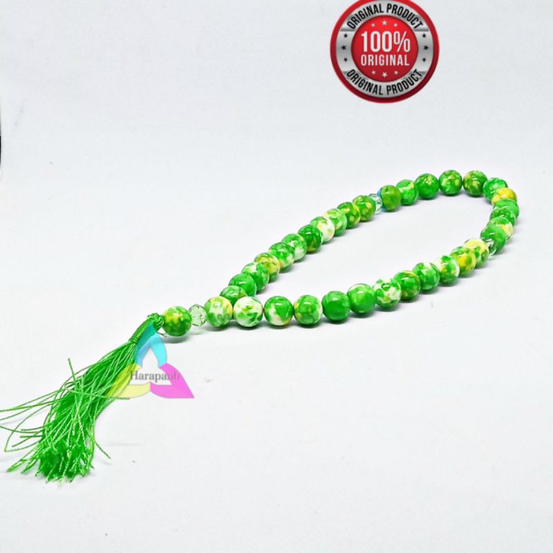 TASBIH BATU PIRUS NEVADA HIJAU ASLI ISI33