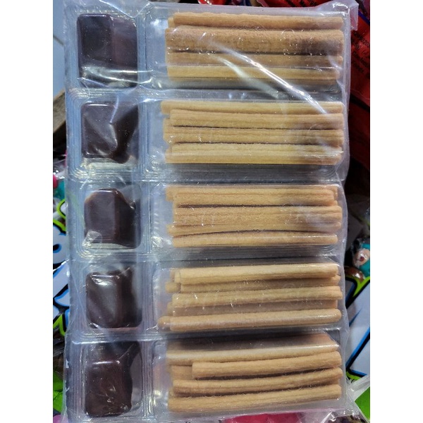 

daya snack stik saus coklat coklat biskuit colek nyam nyam isi 10pcs