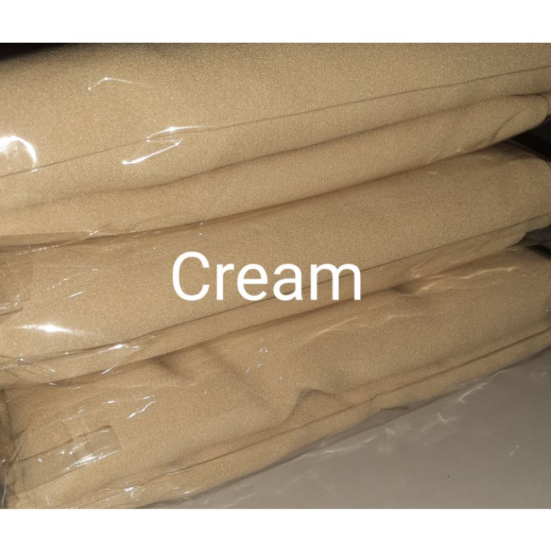 Pashmina 200x75 Diamond Ceruty Halus Pasmina Panjang Phasmina Basic Non Instan Grosir Sleman Jogja-Pashmina Cream