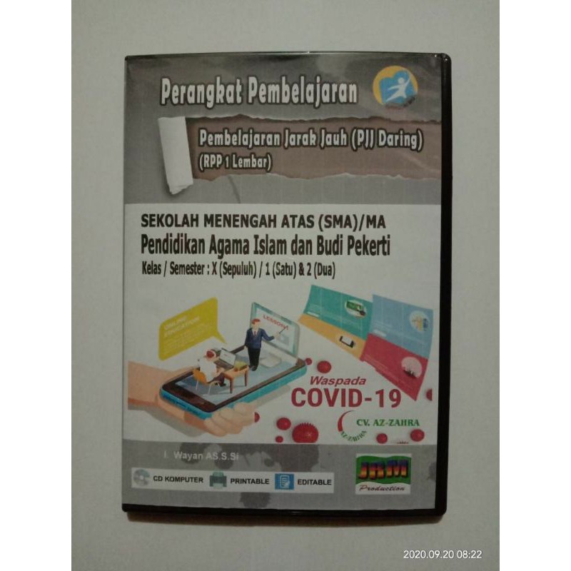 Rpp 1 Lembar Daring Pai Sma Kelas 10 X Semester 1 2 Kurikulum 2013 Revisi 2020 Shopee Indonesia