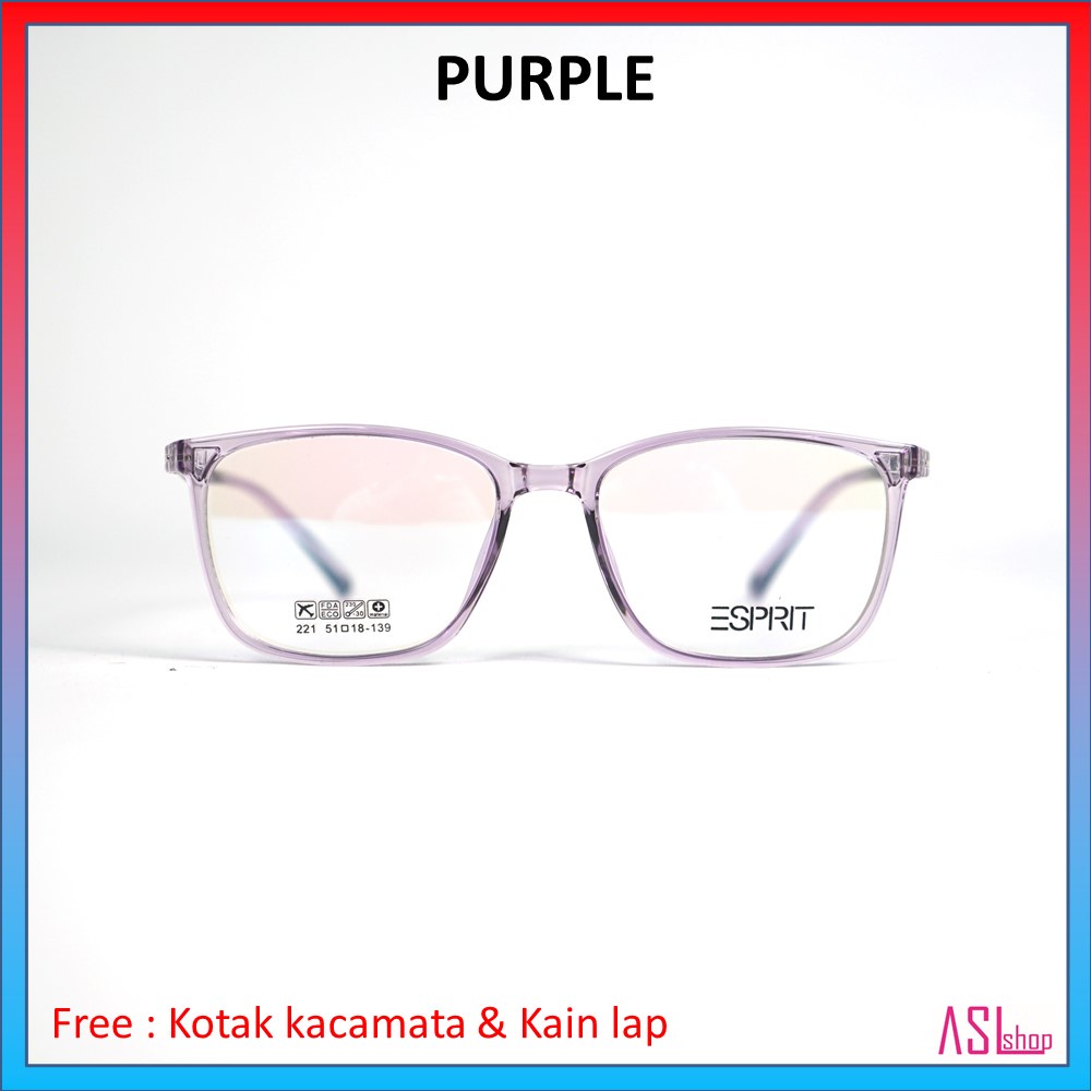 FRAME DAN KACAMATA MINUS (ESP 221) RINGAN DAN LENTUR