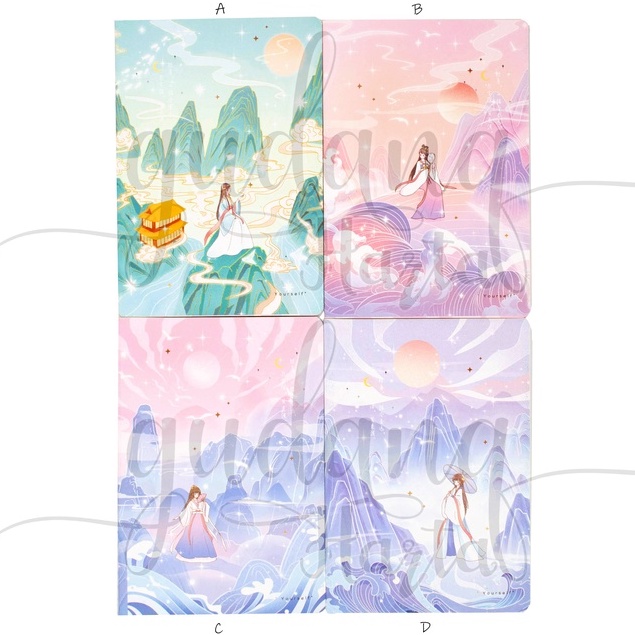 Notebook A5 Beautifull Goddess Notepad Motif Pemandangan Alam GH 308131