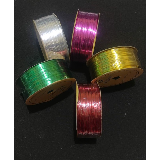 

KAWAT SOUVENIR WARNA WARNI PER METER / KAWAT SOUVENIR PARCEL KADO