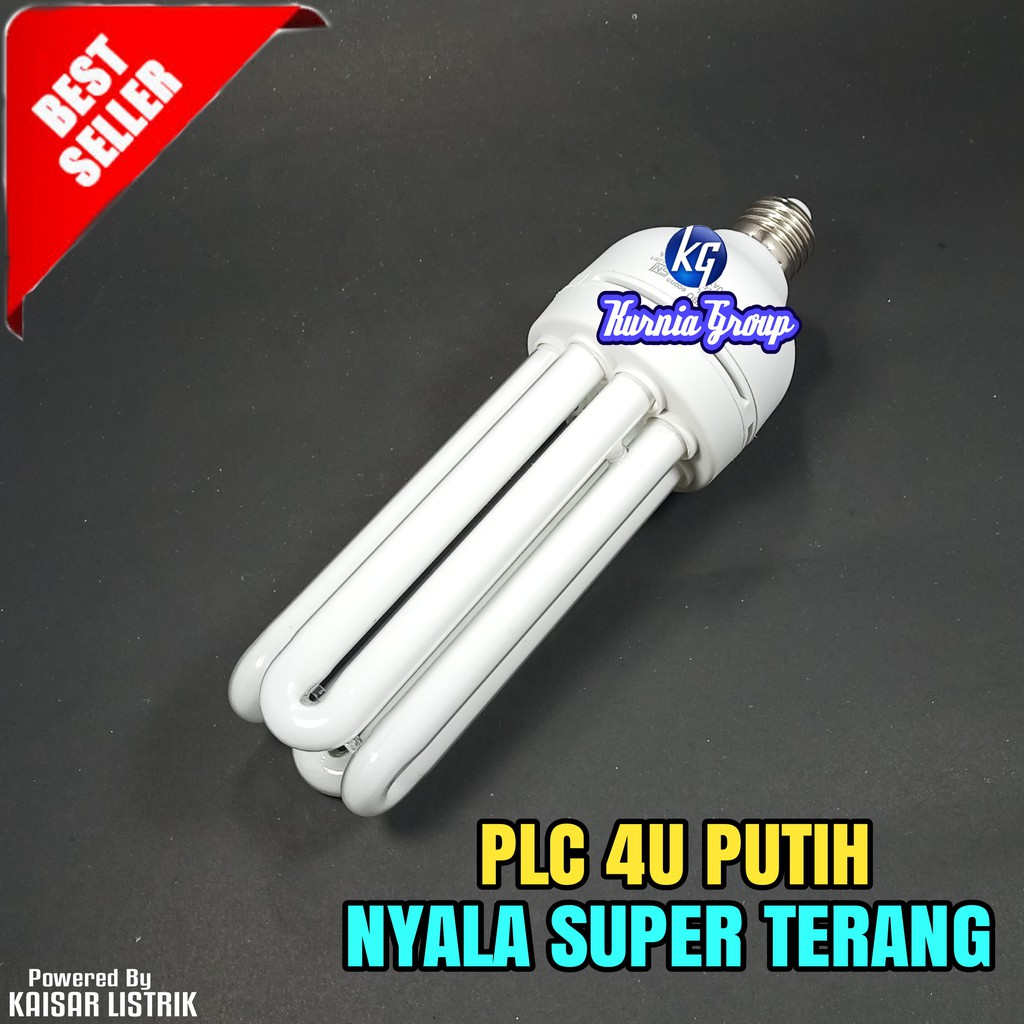 Lampu PLC 4U PUTIH 45w Jumbo Nyala super Terang Lampu Jari Besar Kaca Gudang Toko Lapak 45 watt Cool Day Light