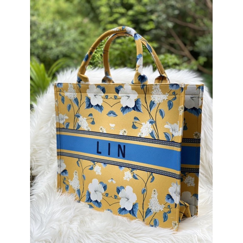 Tas Tote Bag Totebag Kanvas Canvas Custom Nama Totbag Handbag Hand Bag Wanita