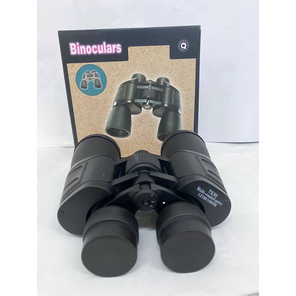 BINOCULARS BINOCULAR BINOKULAR 7X50 TEROPONG BINOKULER 7X MAGNIFICATION PEMBESARAN LEBAR LENSA DIAMETER 50mm KEKER 7 X 50 X50 MADE IN CHINA CINA