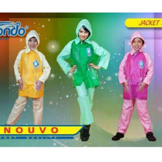 Jas Hujan anak Nouvo- Jas Hujan jaket celana anak  Nouvo - jas hujan murah