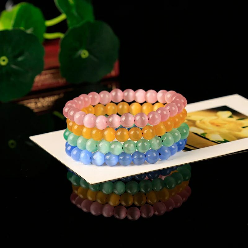 Gelang Batu Mata Kucing Agate Cat Eye Gelang Pria Dan Wanita
