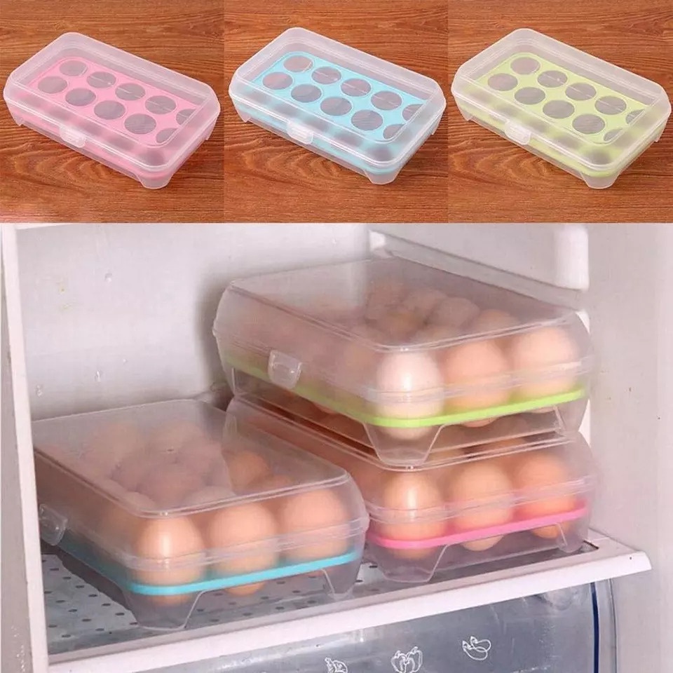 Kotak Telur Egg Box / Tempat Penyimpanan Telur / Box Telor 15 Lubang