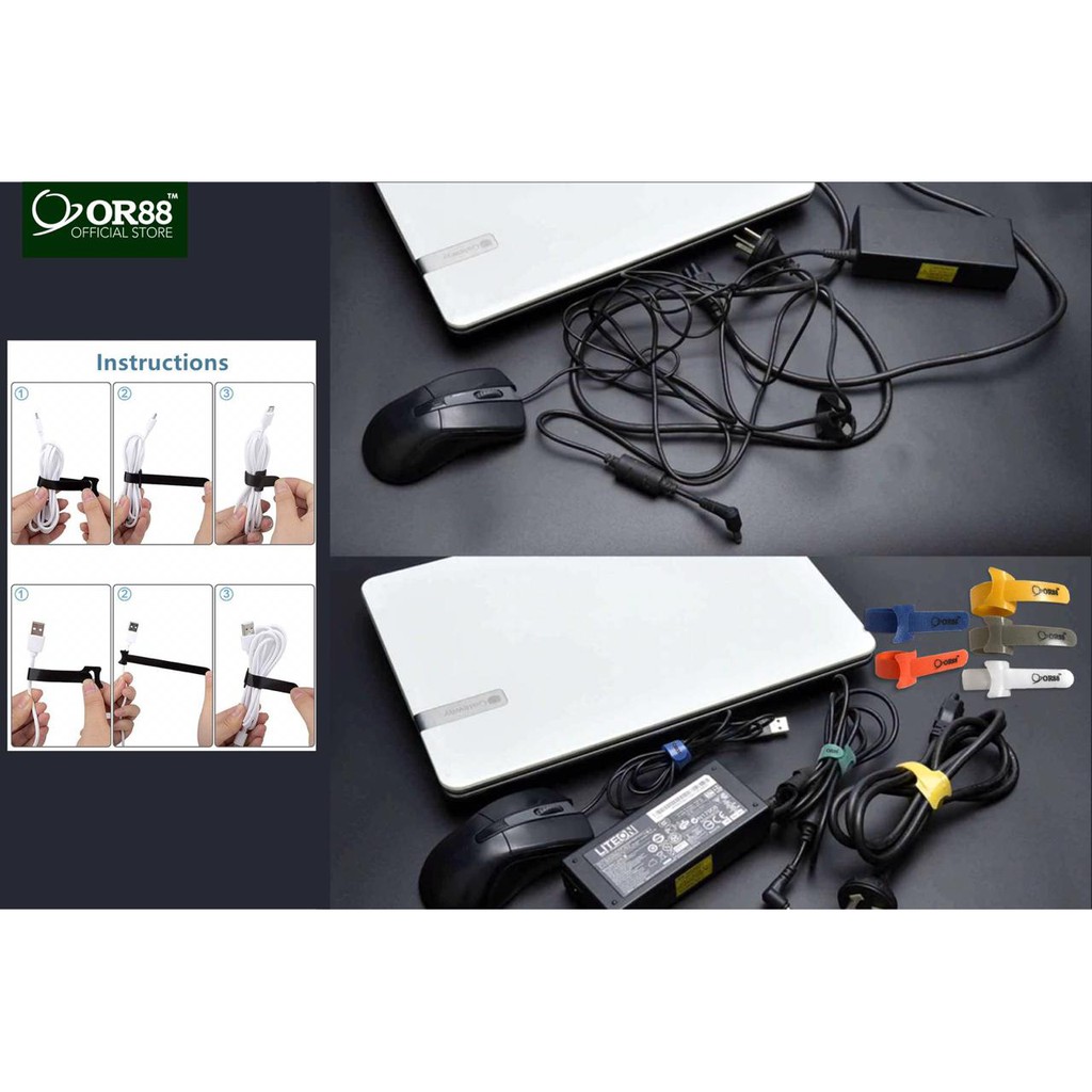Velcro Cable Strap PENGIKAT PEREKAT KABEL OR88