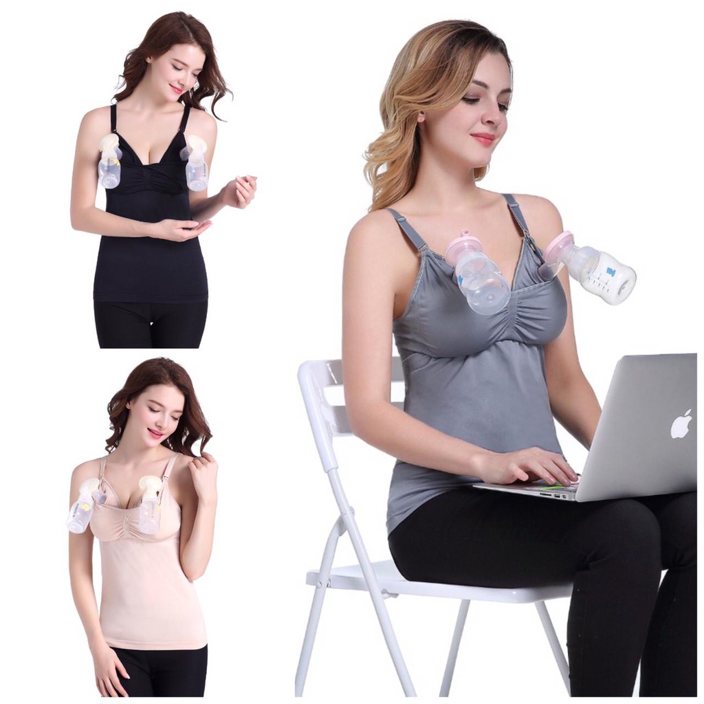 TANKTOP BRA CAMISOLE NURSING PADDED TANKTOP MENYUSUI 889