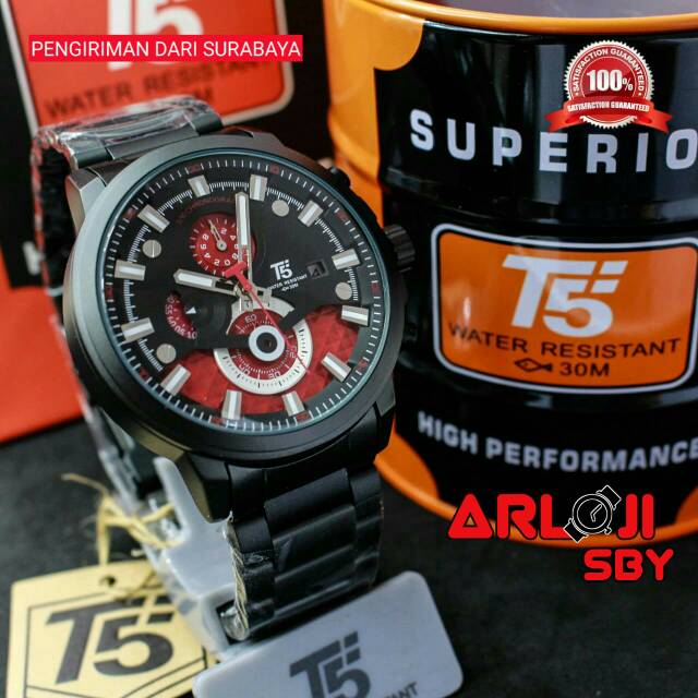 JAM TANGAN PRIA T5 H3689 SPORT CHRONO ORIGINAL TAHAN AIR