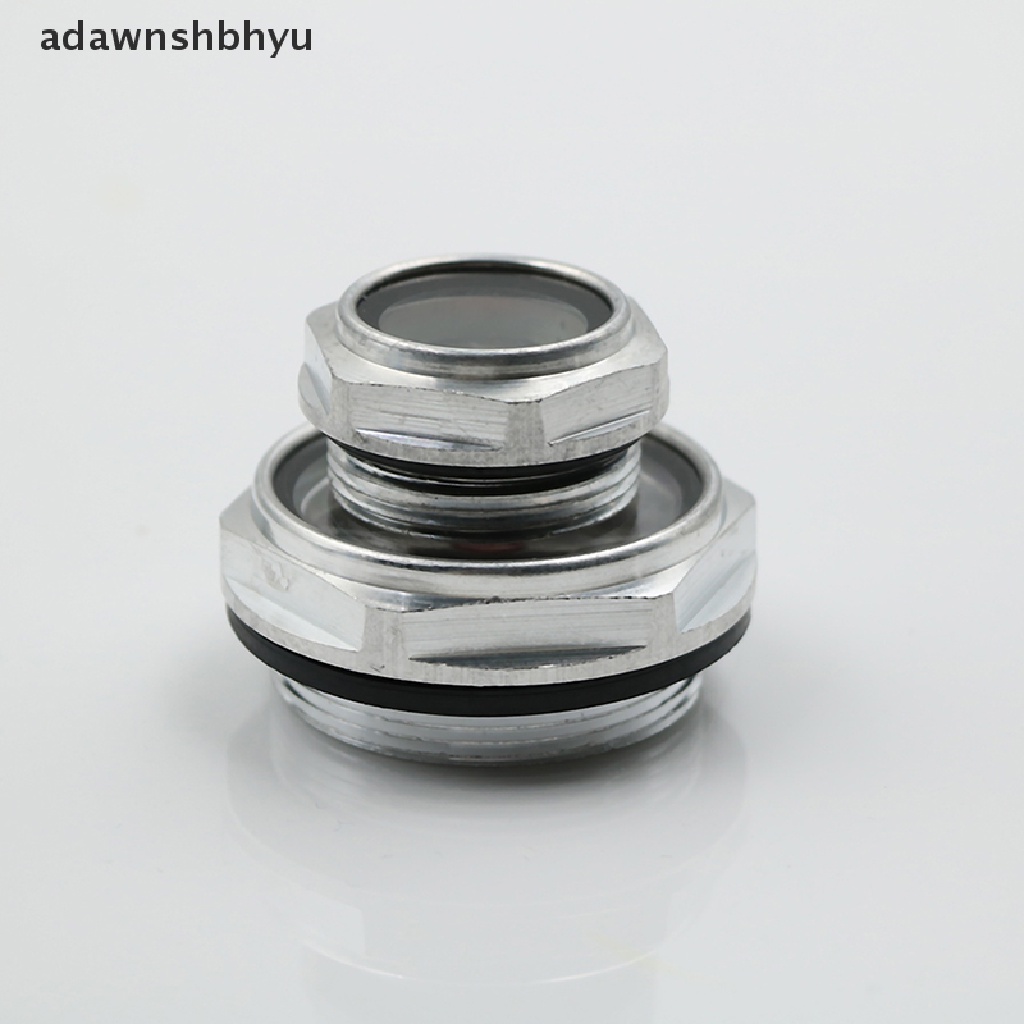 Adawnshbhyu 16mm-48mm male Drat metal air compressor oil level sight glass