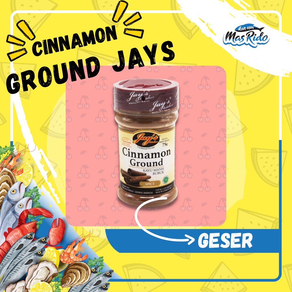 

Jay'S Ground Cinnamon Powder Jays Kayu Manis Bubuk Rempah Praktis