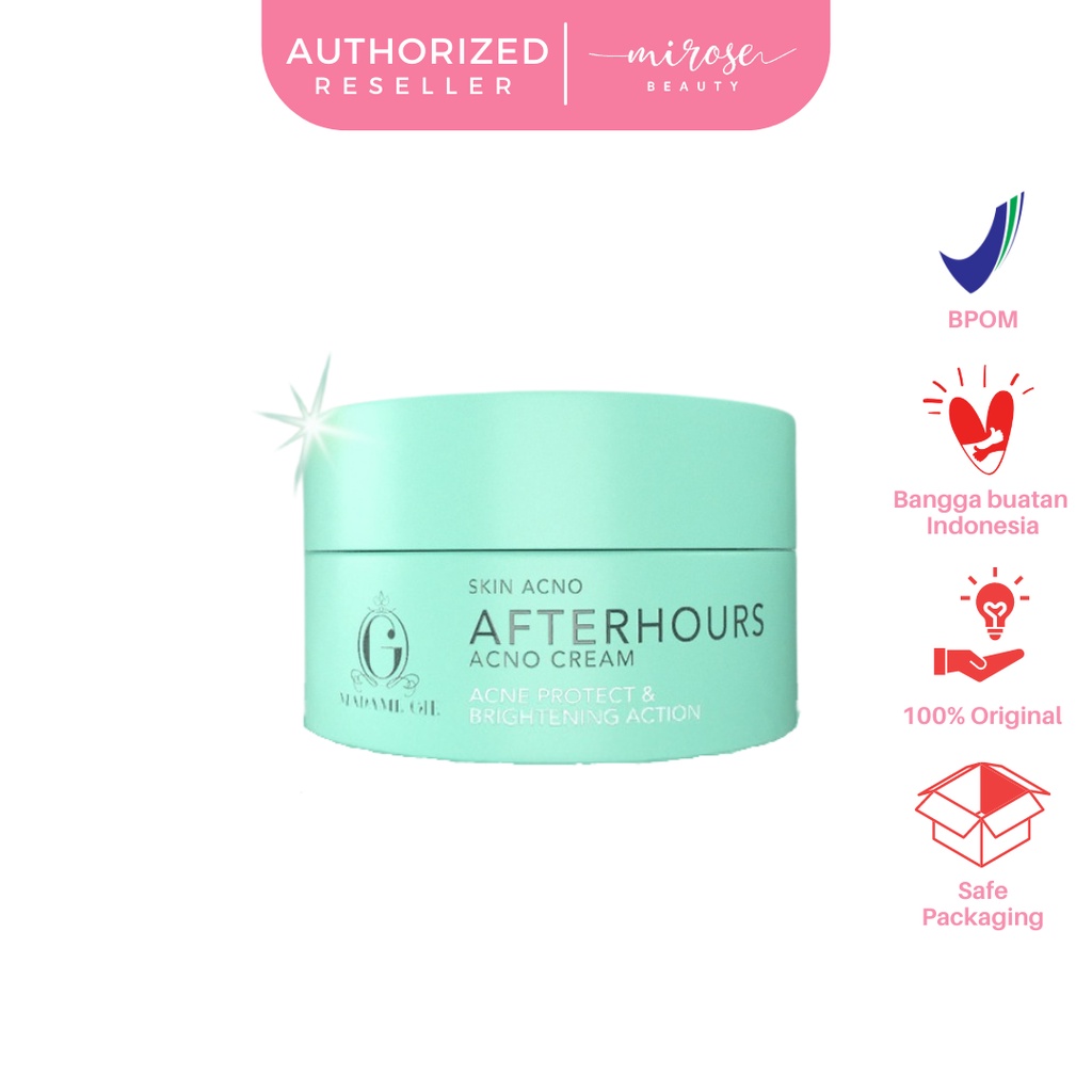 Madame Gie Skin Acno Afterhours Cream 5% Niacinamide - Skincare Krim Wajah Pencerah Kulit