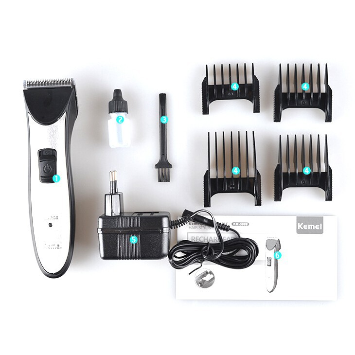 Kemei Alat Cukur Rambut Profesional recharger Multifunction Professional Trimmer KM-3909 Grab medan