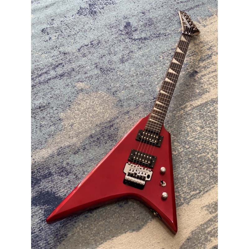 GITAR ELEKTRIK FLYING V RR JACKSON MERAH