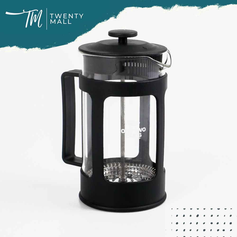 French Press Coffee Maker Pot - One Two Cups / Alat Press Kopi Terbaik / French Press Murah / Manual