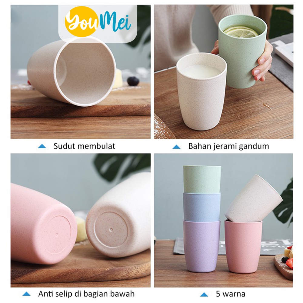 Set 4 Pcs Gelas Teh / Gelas Kopi 7cm / Gelas Susu / Cangkir Plastik / Cup Coffee / Cangkir Kopi / Cangkir Susu / Gelas Susu Warna Warni - 1209