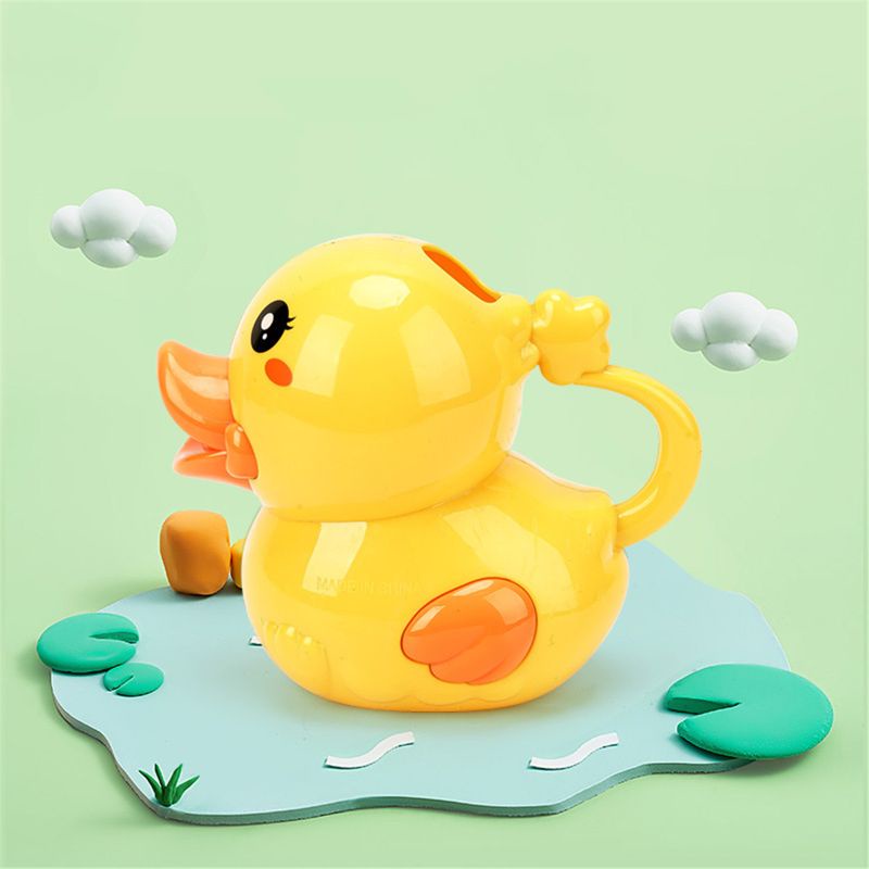 Mary Watering Pot Bebek Mainan Kolam Renang Bayi Mengapung Perahu Bebek Bebas Gigitan Kartun Shower Untuk Kepala Bukan Jamur Safety Water Toy for