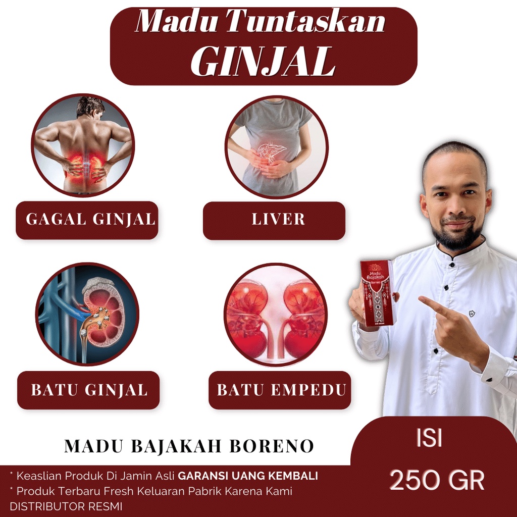 

Madu Bajakah Borneo Asli - Ampuh atasi Gagal Ginjal, Liver batu, empedu dan batu ginjal