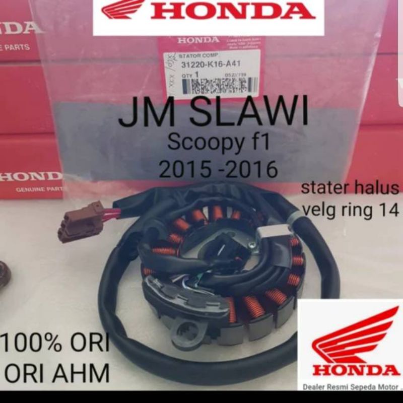 31220-K16-A41 stator comp assy sepul assy scoopy fi 2015-2016 asli honda