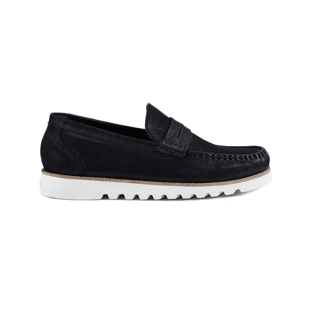 Ftale - Malvin Black Sepatu Slip On Pria