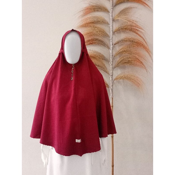 SAFA CREPE JILBAB SYARI MODEL TALI JUMBO