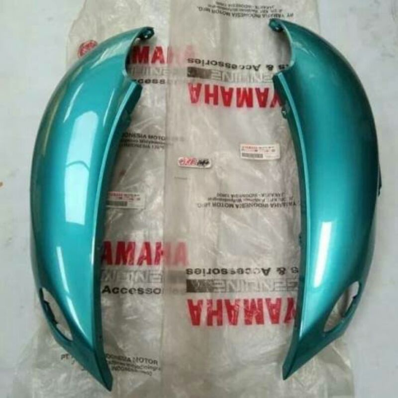 Cover body kanan kiri yamaha Fino karbu original Hijau