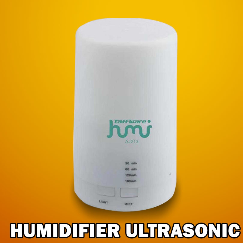 Air Humidifier Diffuser Aromaterapi Oil 500ml Remote Disfuser Taffware Aromatherapy Ultrasonic 7 LED Pengharum Ruangan-125 ml + Oil Premium