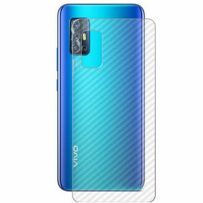 Vivo V19 skin carbon anti gores belakang karbon