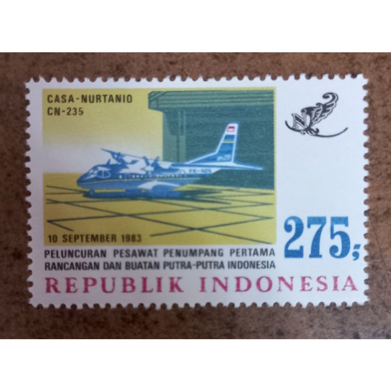 

I-294 Prangko Perangko Indonesia Seri Casa Nurtanio CN 235 Tahun1983