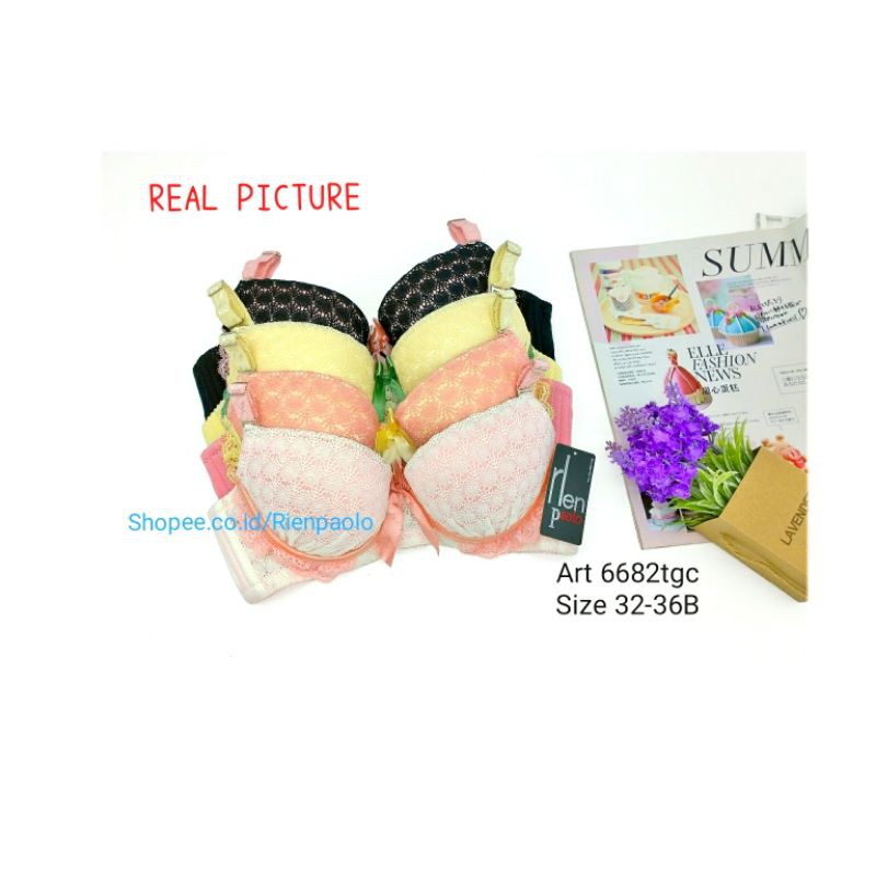 Bra BH Celana Dalam CD G String Lingerie Set Sexy Hot Kawat  Premium Motif Lucu Import Rien Paolo 66