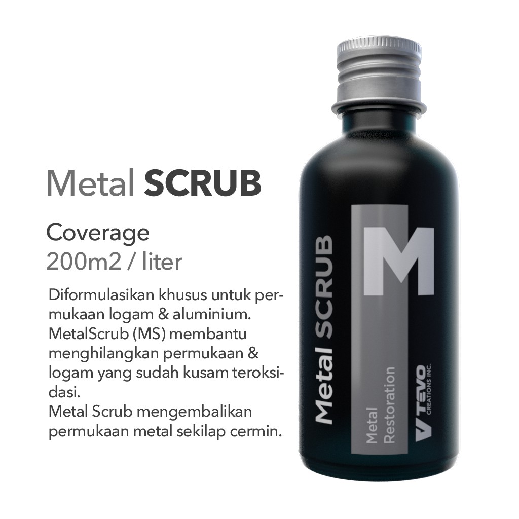 

TEVO Metal Scrub Penggosok Logam Anti Oksidasi & Kusam Jadi Kilap 50ML