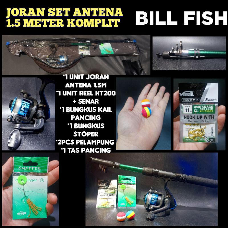 JORAN SET BILL FISH JORAN KOMPLIT SET JORAN SET ANTENA  JORAN 150 ROD JORAN PANCING JORAN LENGKAP JO