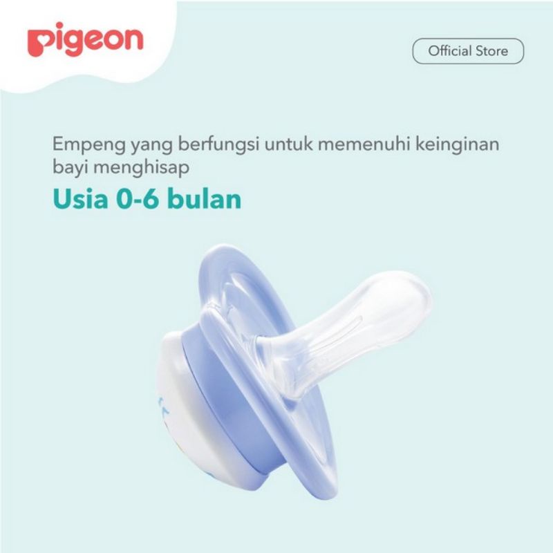 Pigeon Slicone Pacifier/ empeng bayi 0m+ dan 6m+