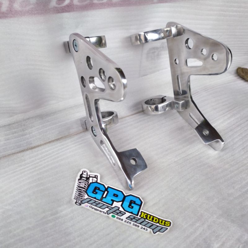 Breket Bracket Bricket Lampu CNC Copy Bpro-Dudukan Lampu Bpro Set Tulangan RX King