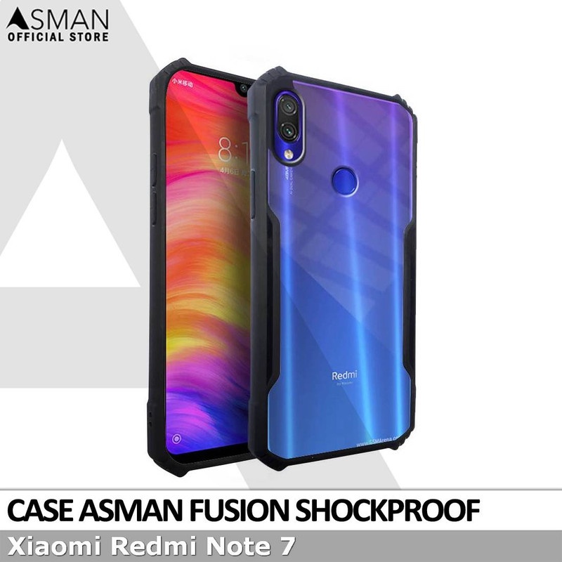 Asman Fusion Xiaomi Redmi Note 7 Case Premium Amor Acrylic