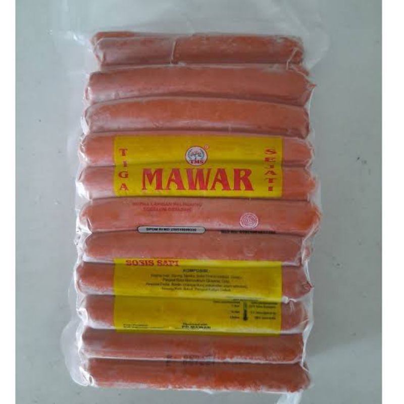 

Sosis Sapi Tiga Mawar Sejati 450 gram