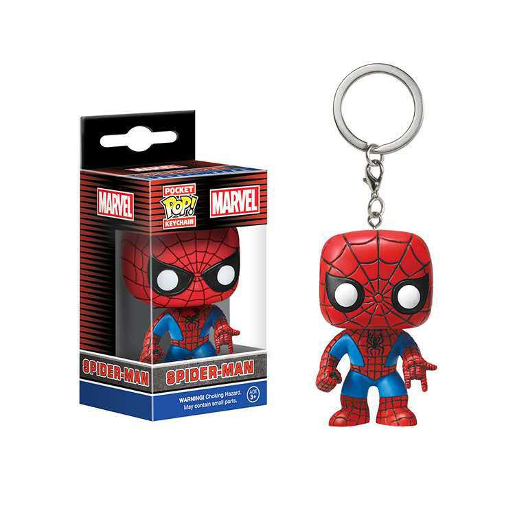 &lt;Available&gt; 1pcs Funko POP Gantungan Kunci PVC Marvel Avengers Spider-Man Gwen Koleksi Action Figure