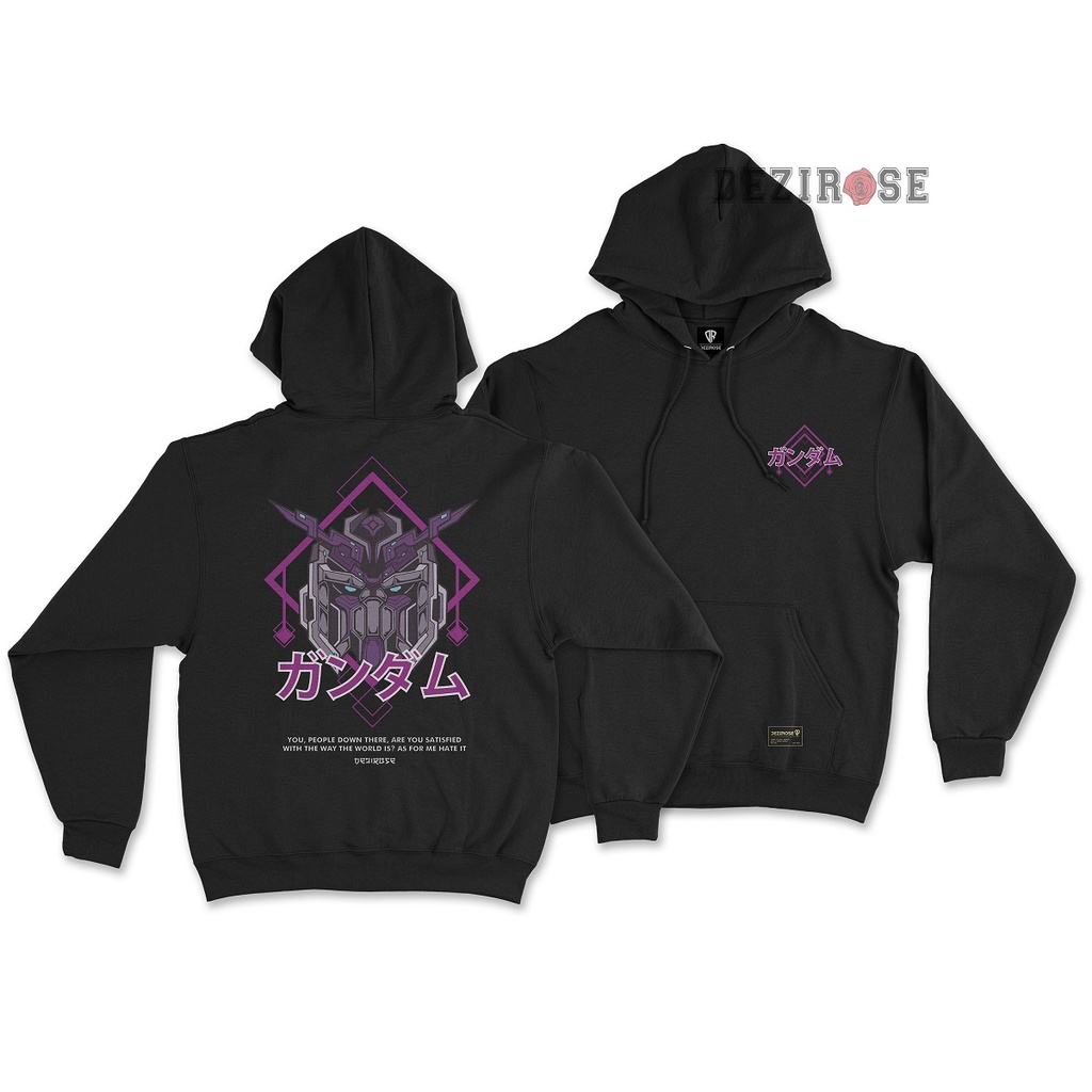 DEZIROSE Pullover Hoodie Gundam (Sablon) Size M-XXL ( Pria &amp; Wanita )