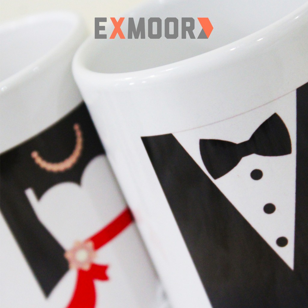 Kado Pernikahan Mug Couple Bride &amp; Groom